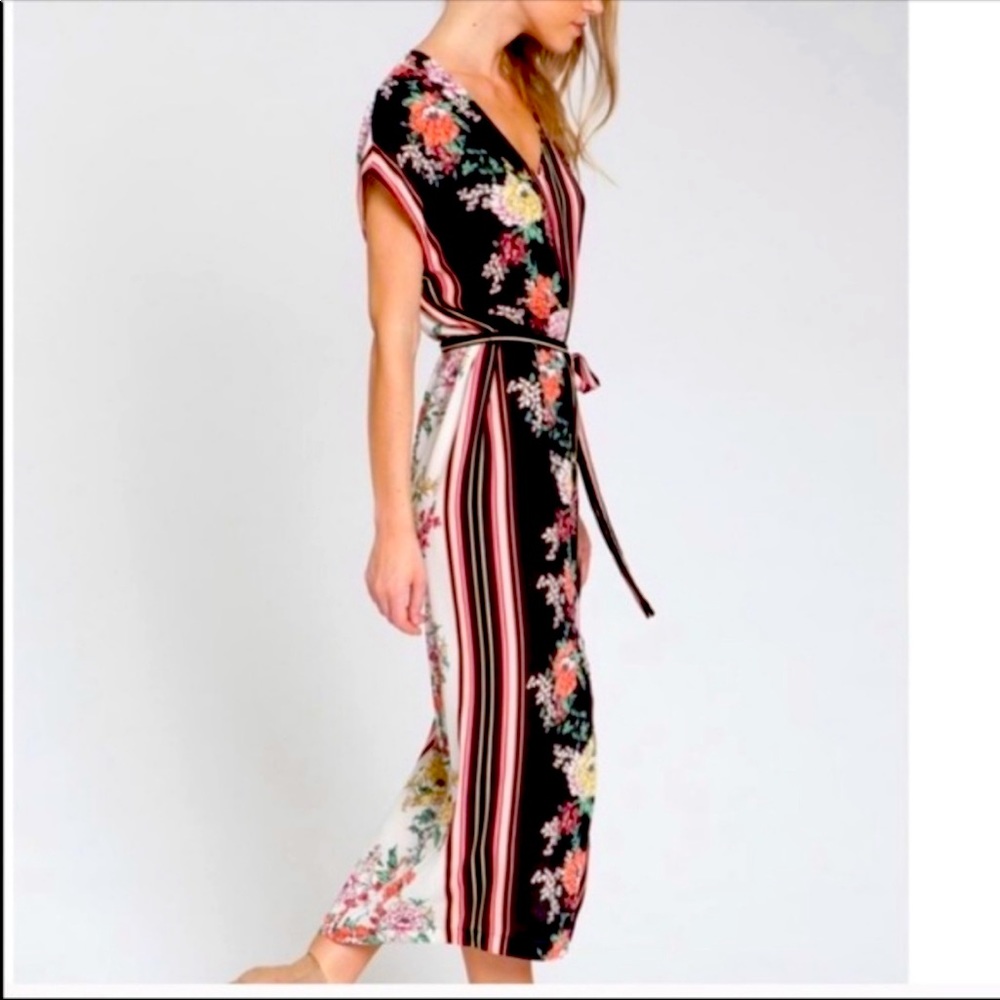 Unique silky summer dress from Anthropologie